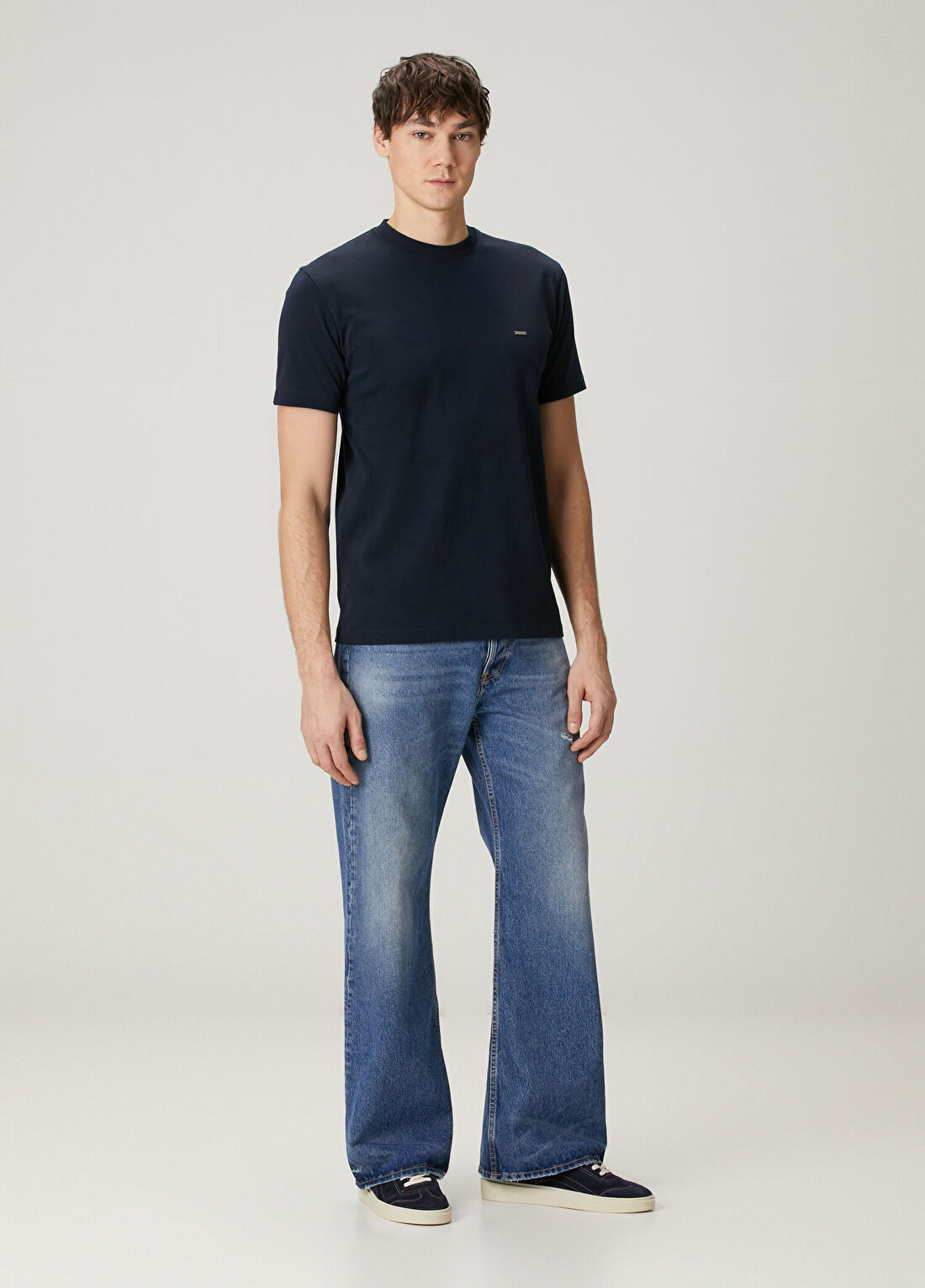 Dsquared2 Lacivert Logo Detaylı T-shirt görsel 2