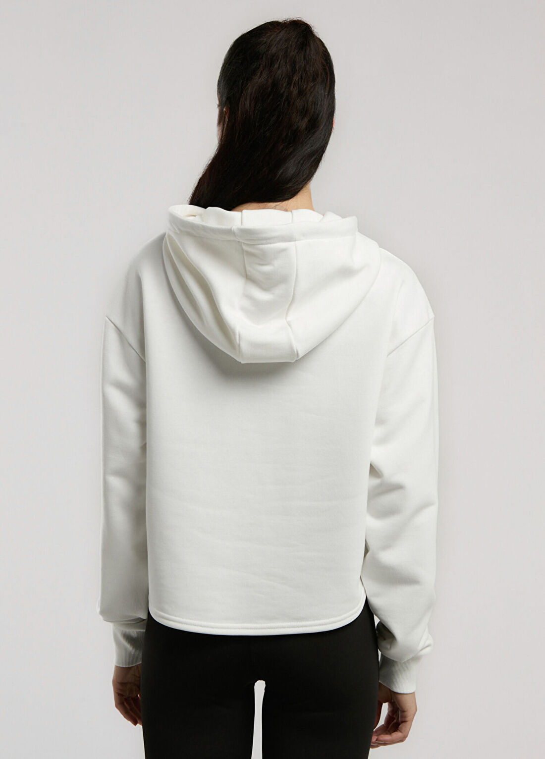 Everlast Classics Wmn Beyaz Kapüşonlu Kadın Sweatshirt görsel 4
