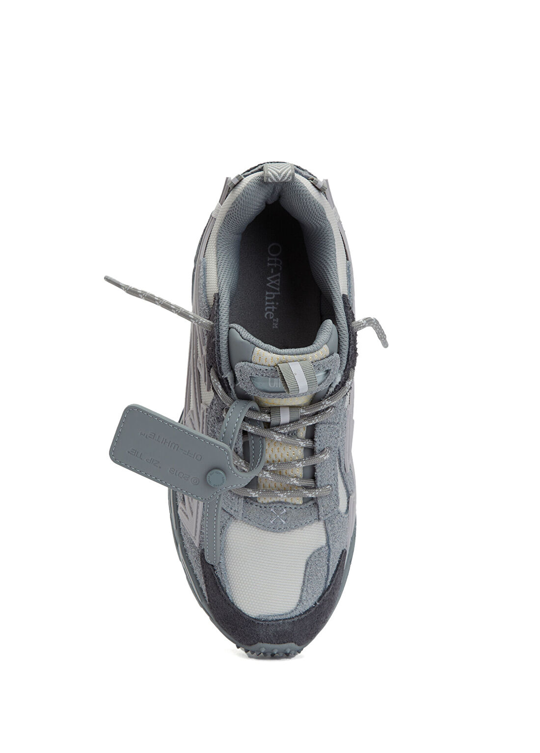 Off-White Be Right Back Gri Erkek Süet Sneaker görsel 4