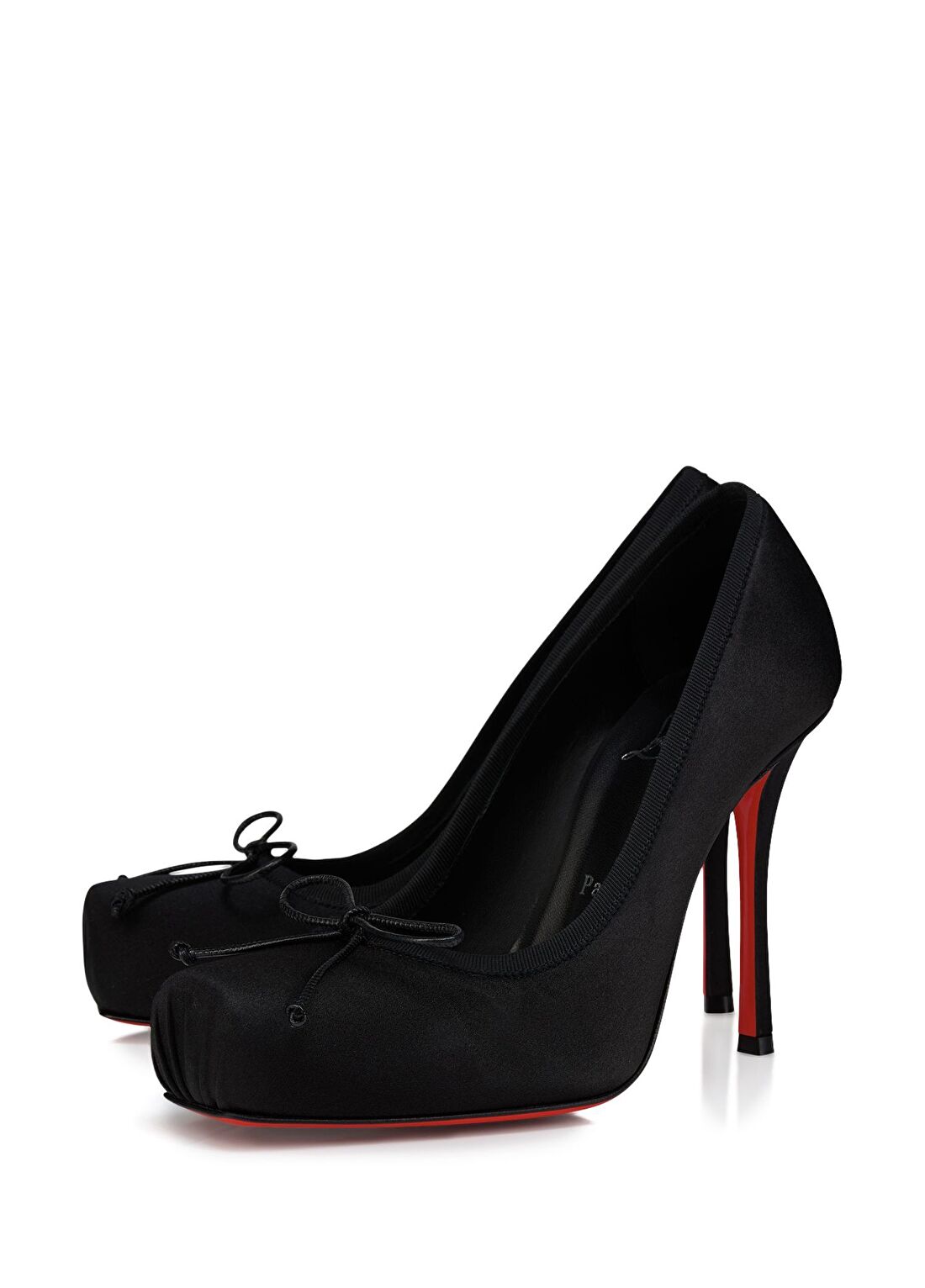 Christian Louboutin Cassia Siyah Kadın İpek Topuklu Ayakkabı görsel 2