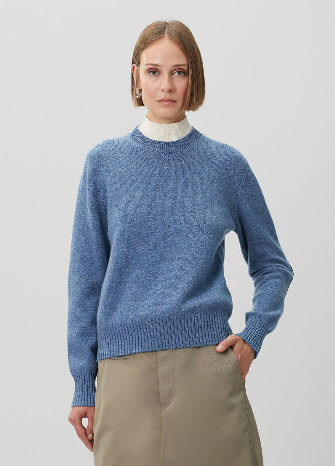 Bottega Veneta Mavi Kaşmir Triko