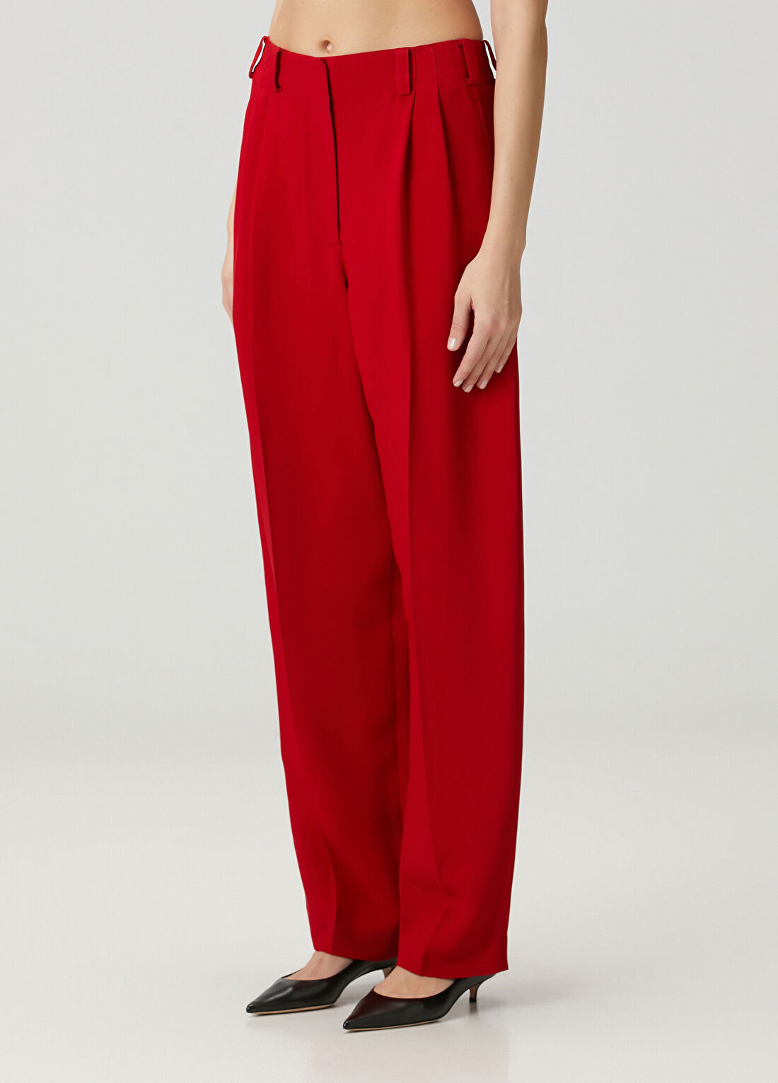 Givenchy Kırmızı Pileli Pantolon görsel 3