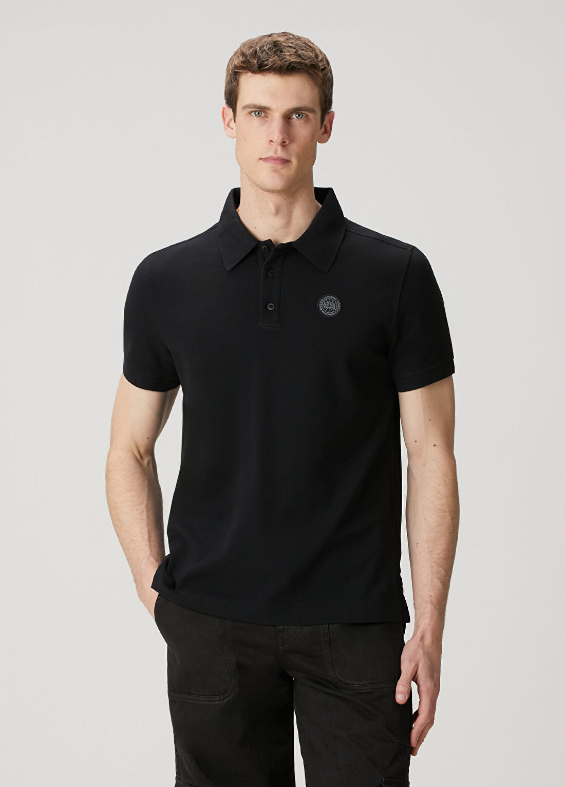 Canada Goose Beckley Siyah Polo Yaka T-shirt