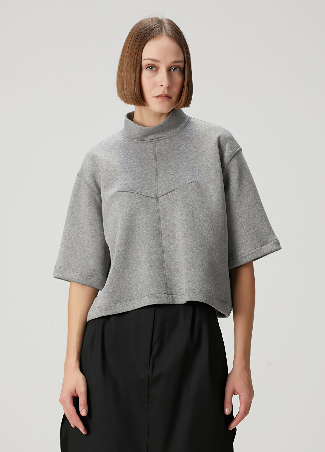 Studio Cut Gri T-shirt