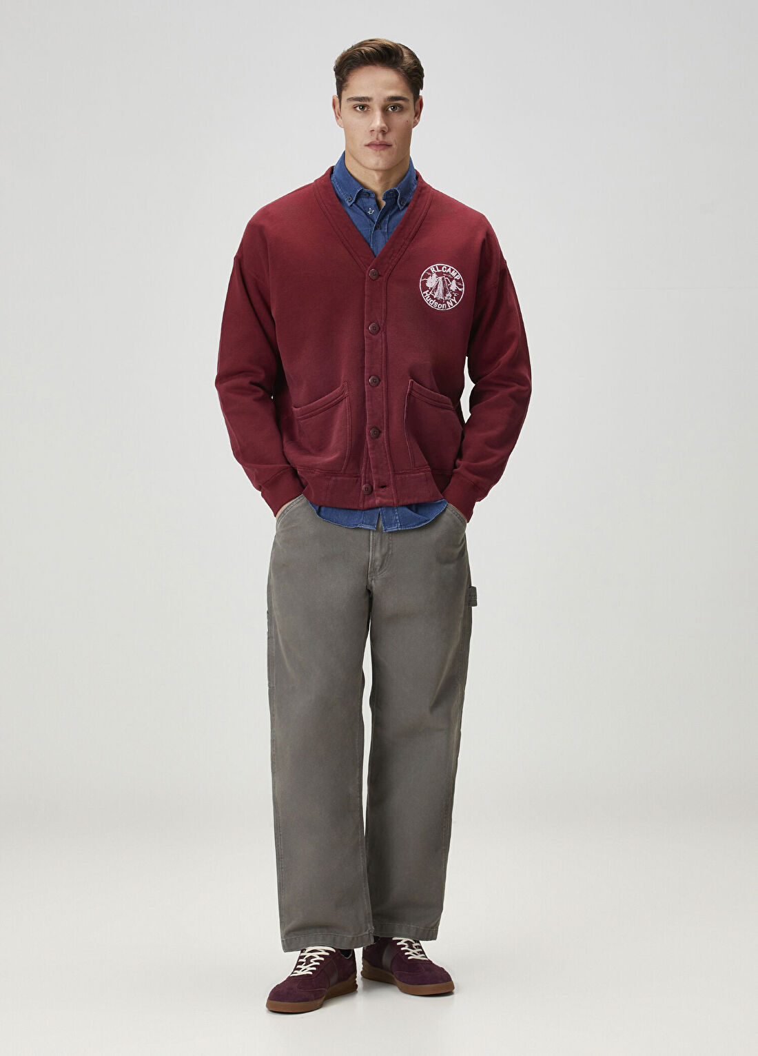Polo Ralph Lauren Gri Kanvas Pantolon