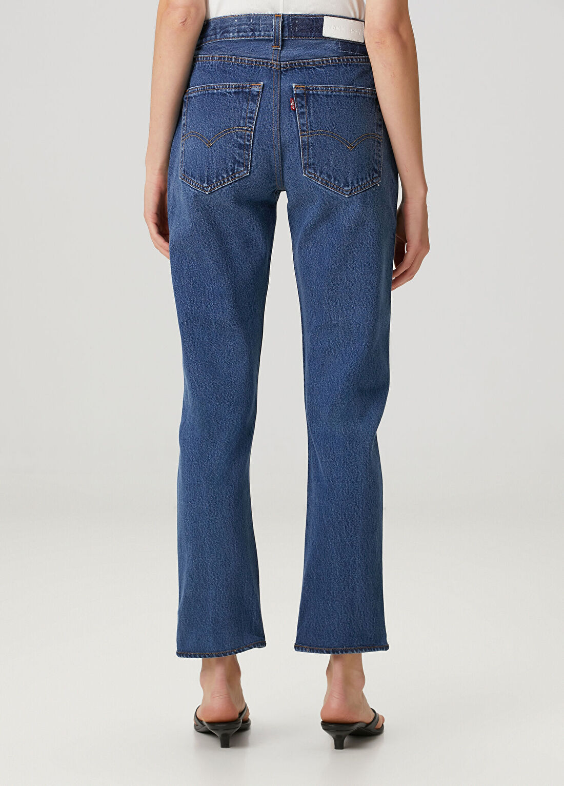 Re/Done Levis 70s Straight Mavi Jean Pantolon görsel 4