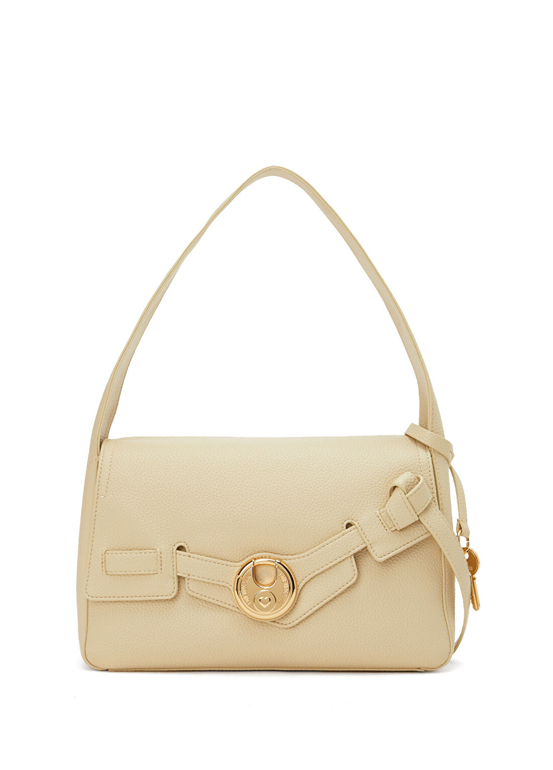 Love Moschino Padlock Krem Kadın Çanta