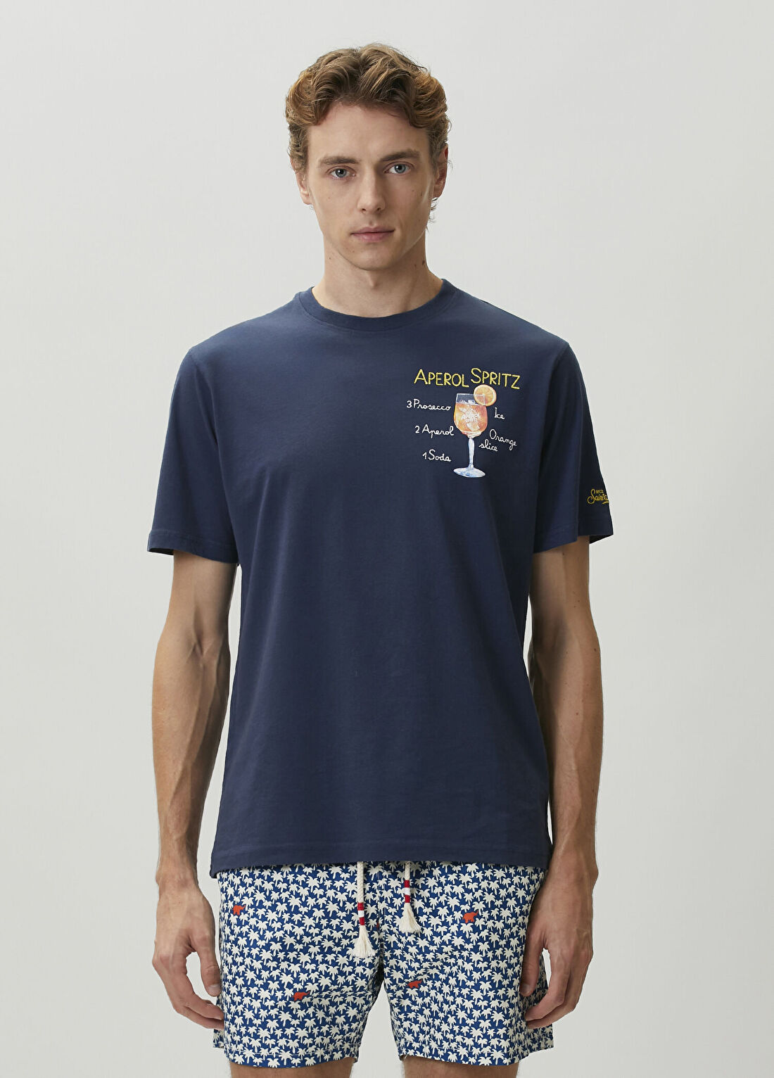 MC2 (Saint Barth) Lacivert Baskılı T-shirt
