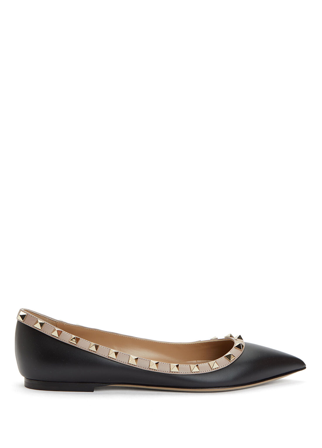 Valentino Garavani Rockstud Siyah Deri Babet