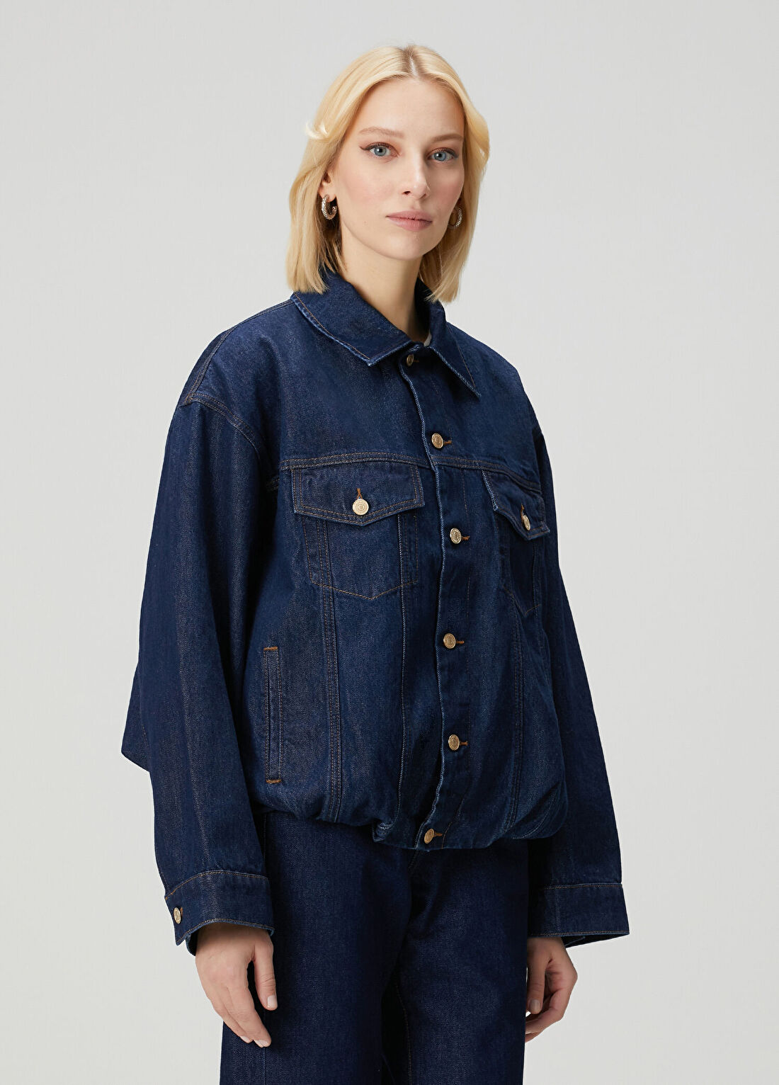 7 For All Mankind Lacivert Denim Ceket görsel 3