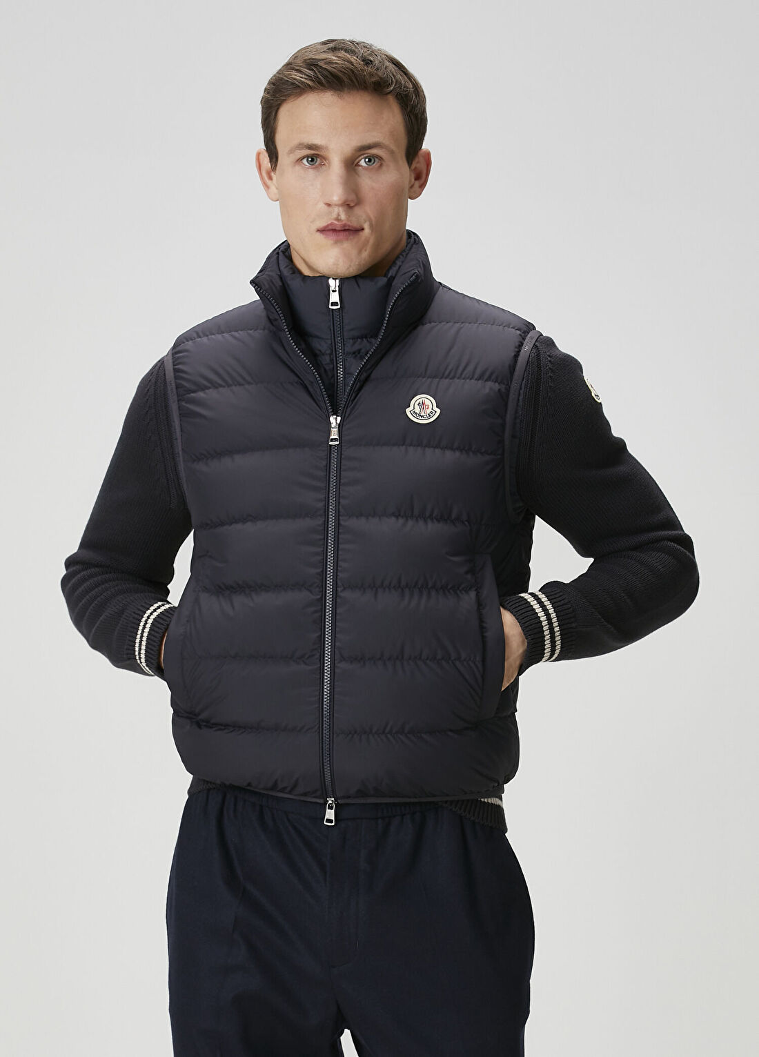 Moncler Lacivert Yelek görsel 3