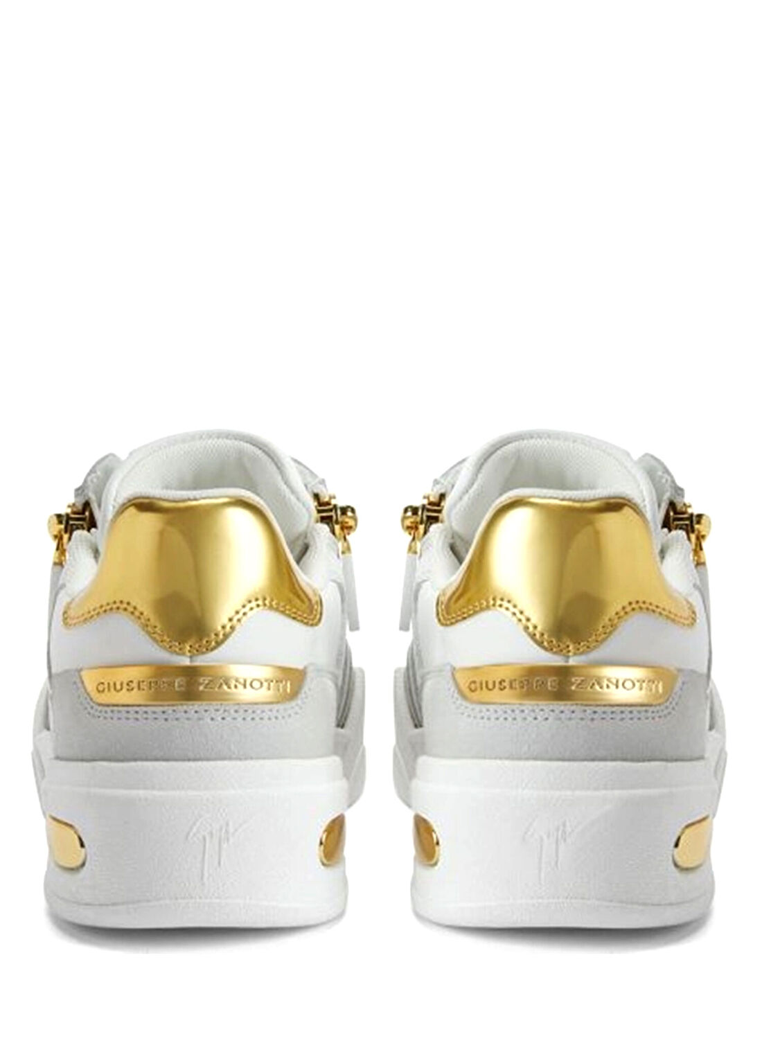 Giuseppe Zanotti Beyaz Erkek Deri Sneaker görsel 4