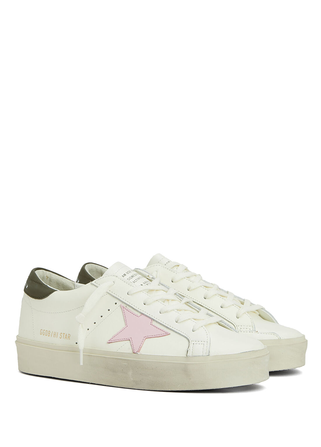 Golden Goose Hı Star Beyaz Kadın Deri Sneaker görsel 2