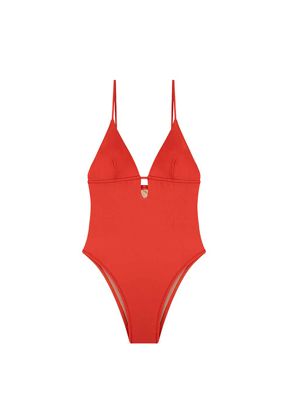 Bia Swimwear Regina Rust Halka Aksesuarlı Pencereli Kadın Mayo