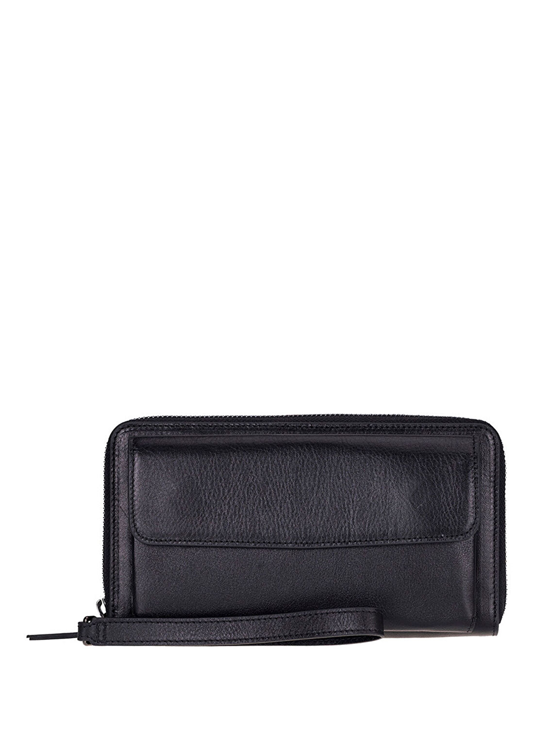Bloominbag BloomPorter Obsidian Black Siyah Deri Telefon Bölmeli Unisex Cüzdan