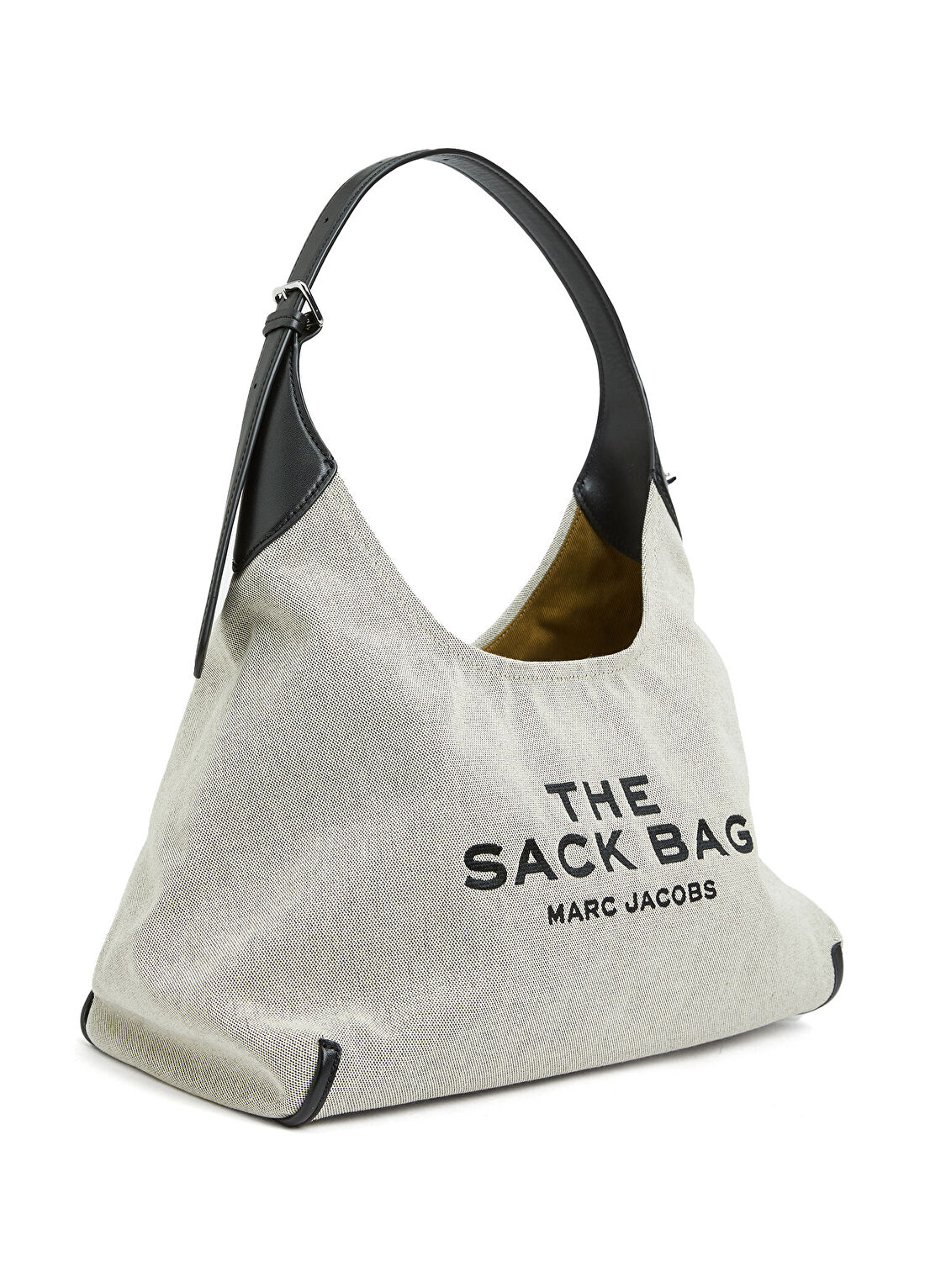 Marc Jacobs The Belted Sack Bej Siyah Kadın Çanta görsel 3