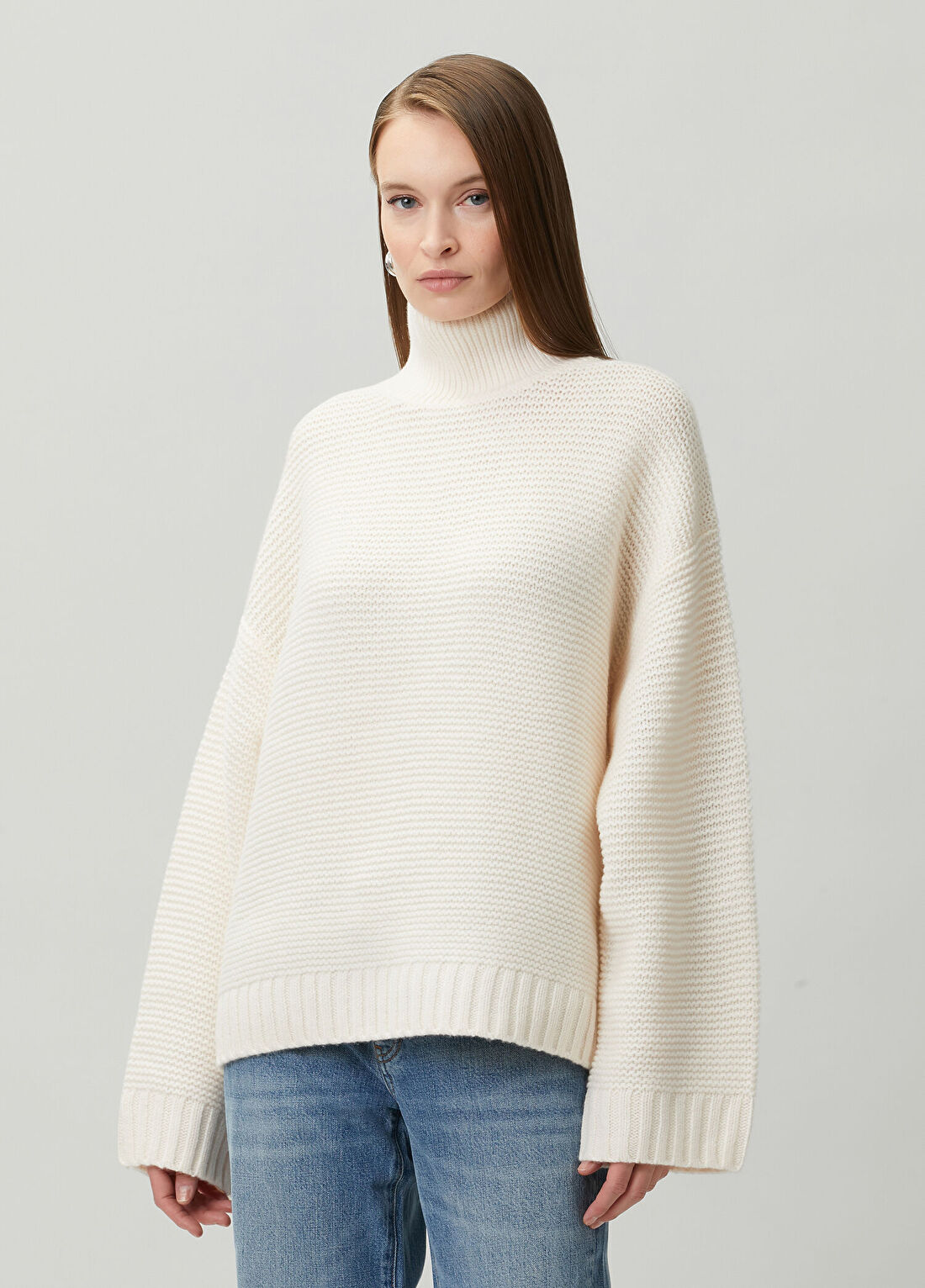 Frame Denim Ekru Yün Kazak görsel 3