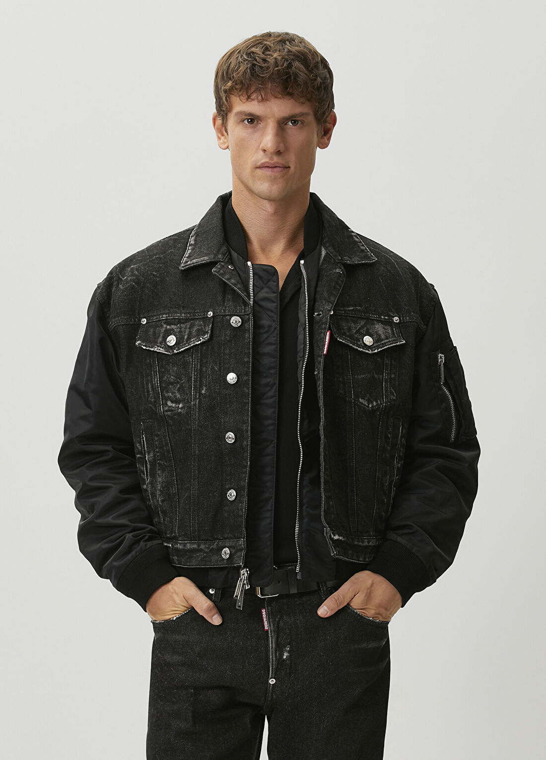 Dsquared2 Hybrid Siyah Denim Ceket