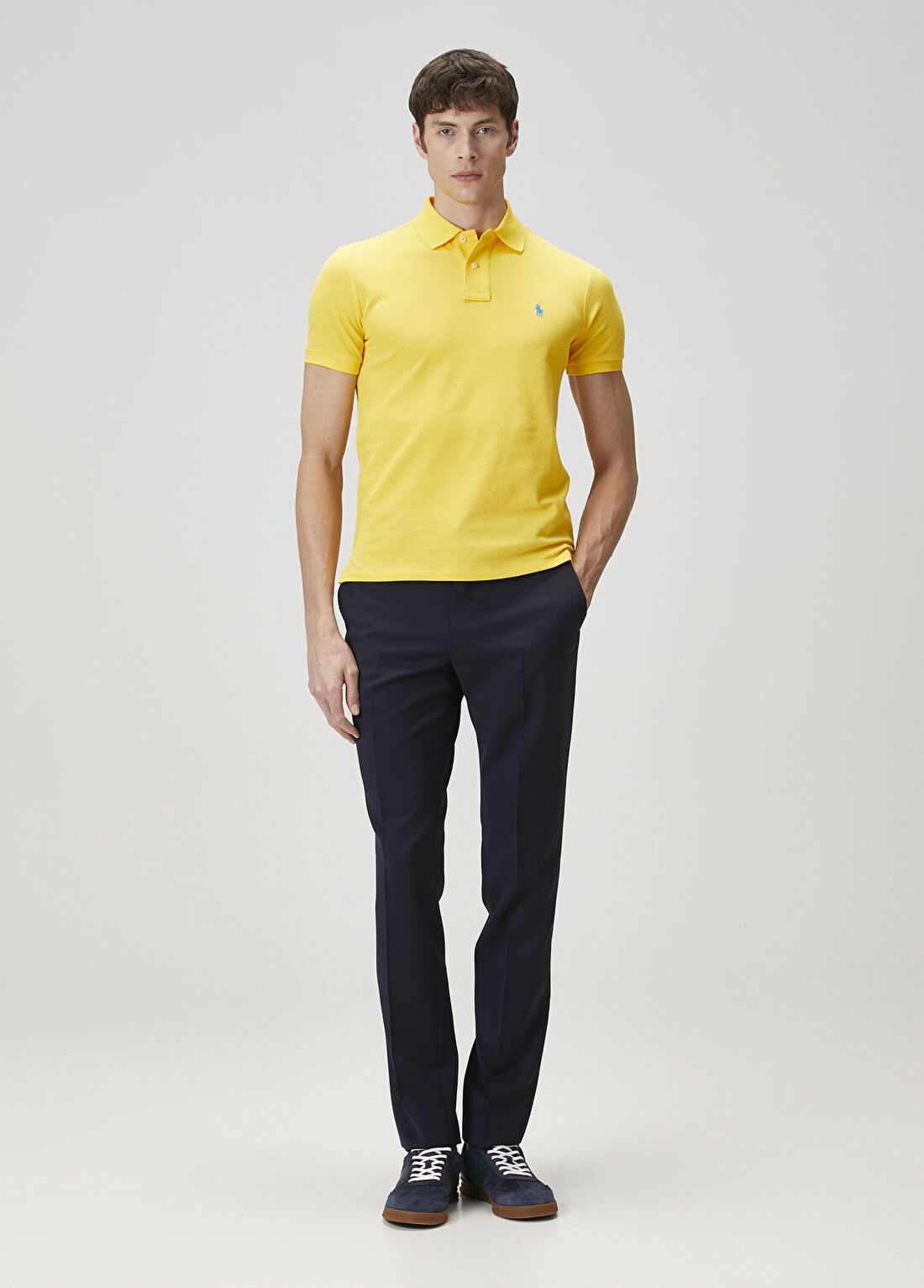 Polo Ralph Lauren Sarı Polo Yaka T-shirt görsel 2
