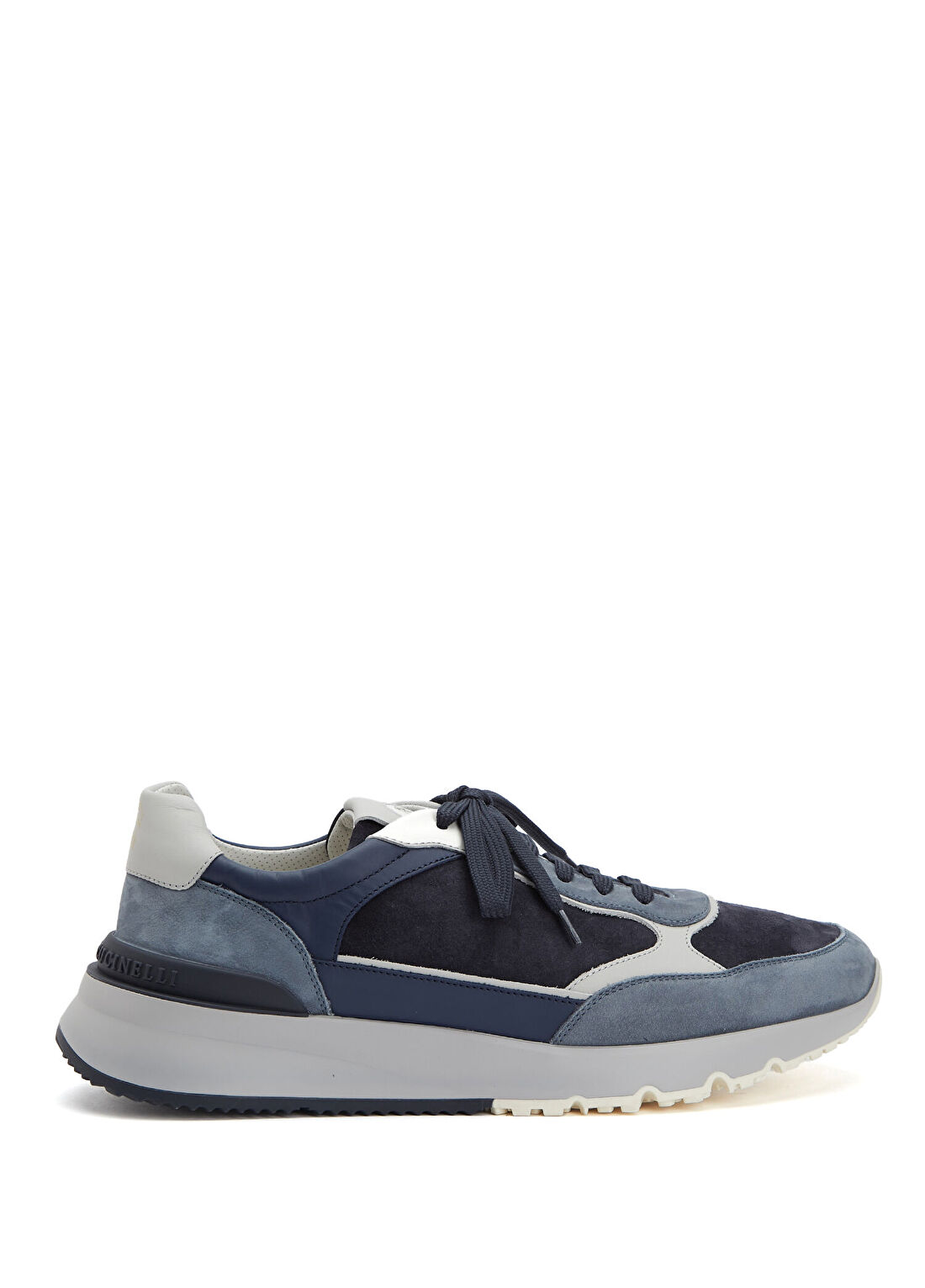 Brunello Cucinelli Lacivert Erkek Deri Sneaker