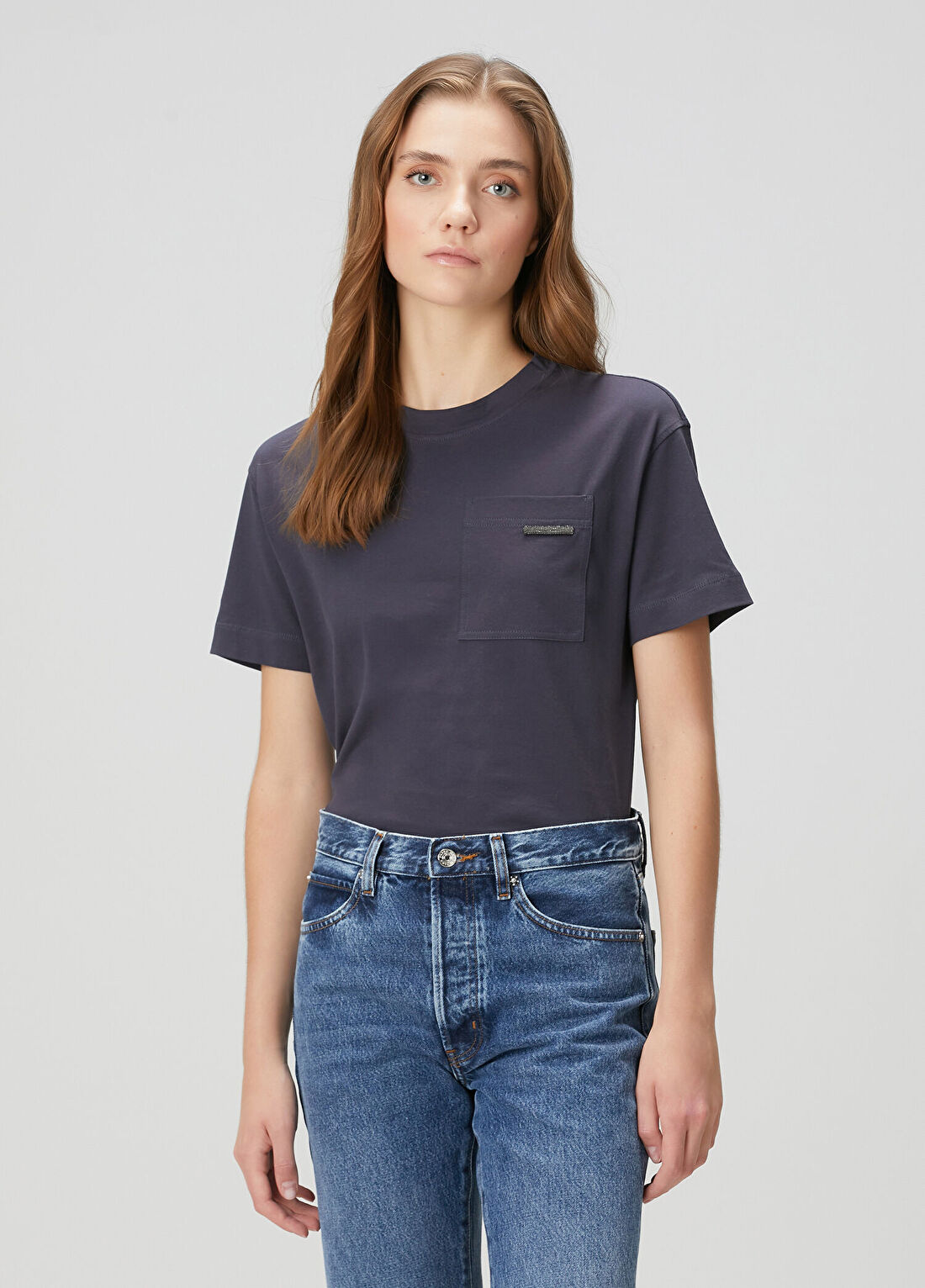 Brunello Cucinelli Lacivert T-shirt