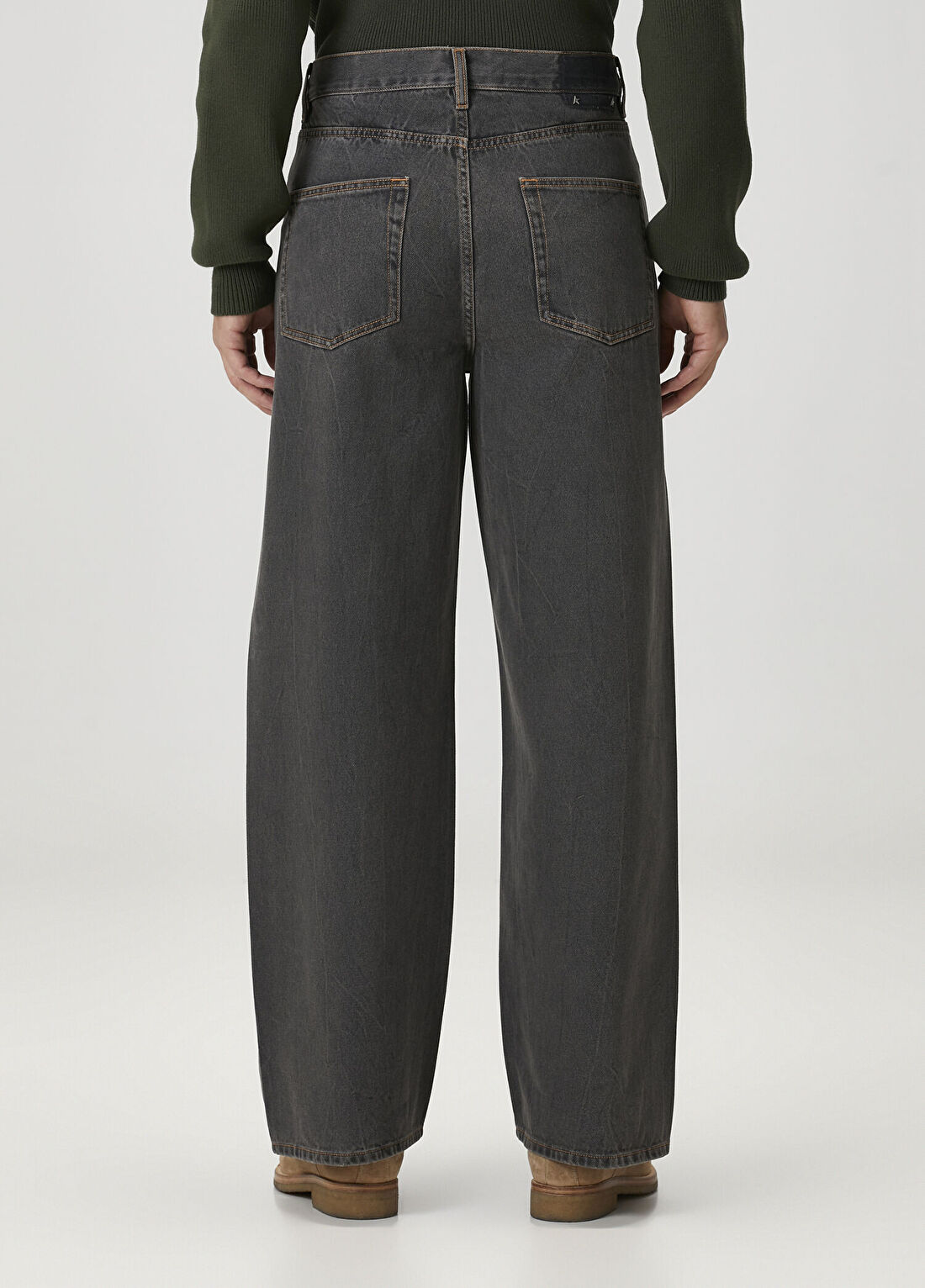 Golden Goose Kahverengi Jean Pantolon görsel 3