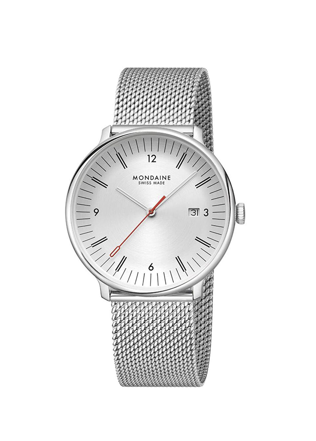 Mondaine Doppio MLE.41210.SM Gümüş Çelik Erkek Kol Saati