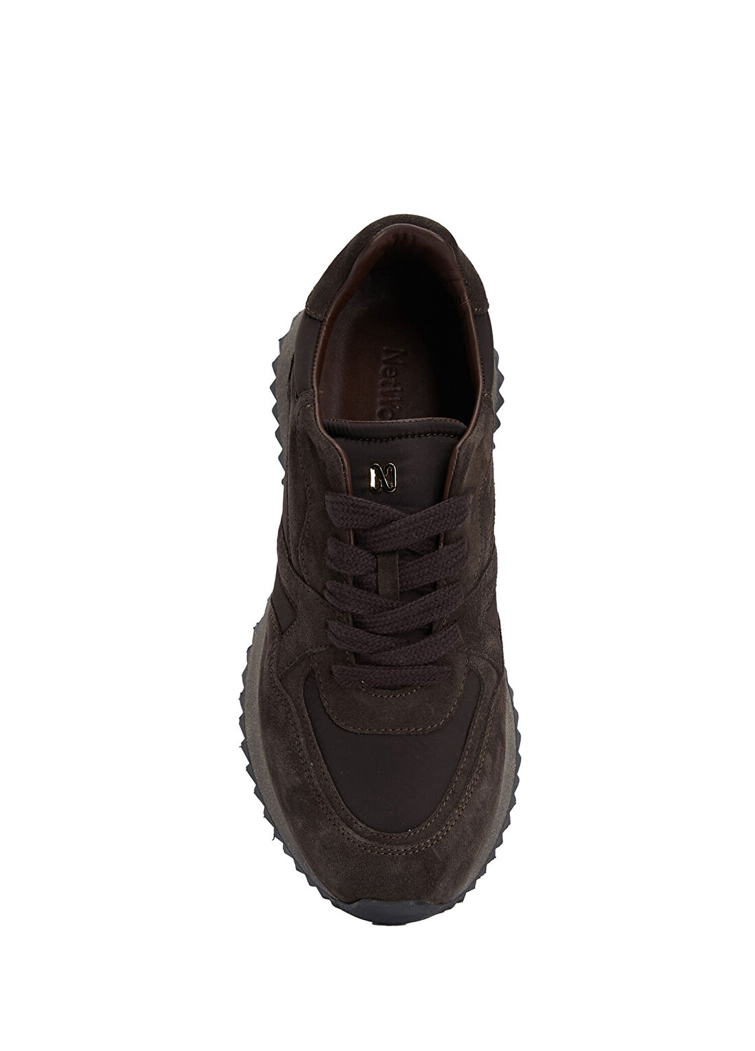 Network Kahverengi Kadın Süet Rahat Sneaker görsel 4