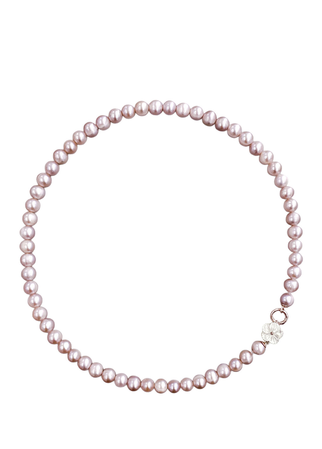 Alegoria Jewellery Cleito Pembe 925 Ayar Gümüş Rose Altın Kaplama Kadın İnci Kolye