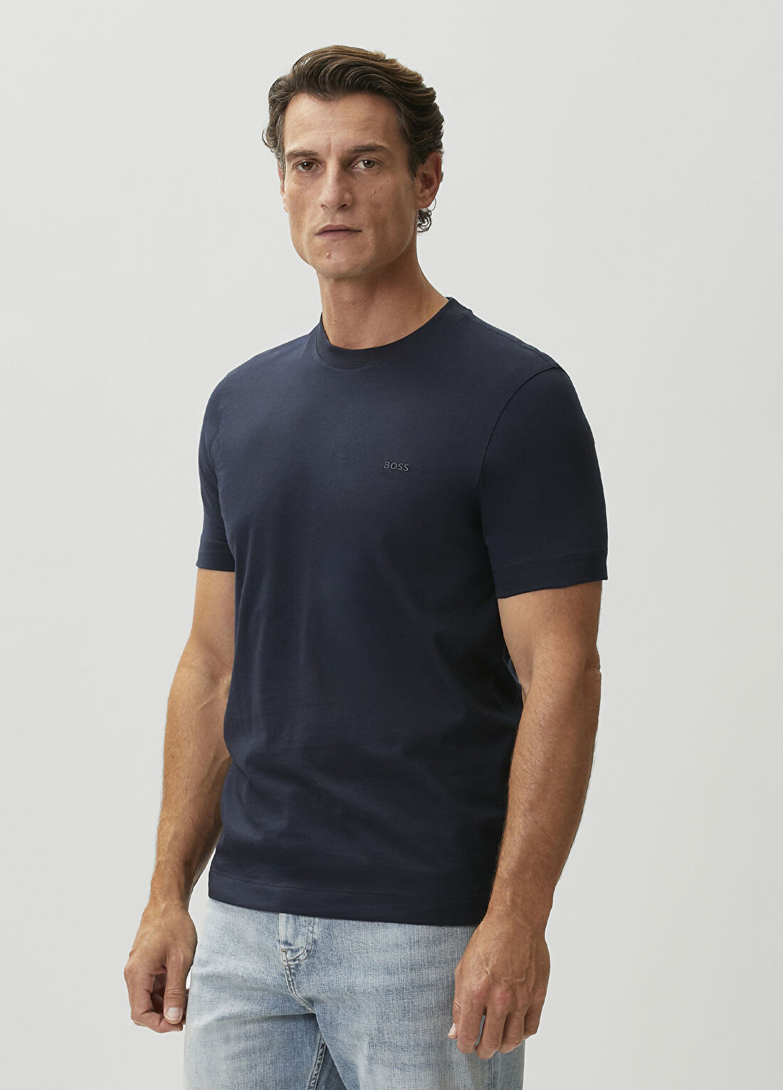 Boss Regular Fit Lacivert T-shirt görsel 3