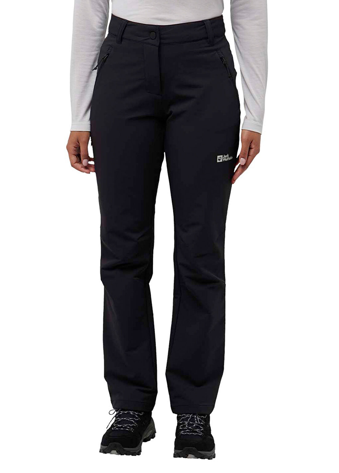 Jack Wolfskin Activate Thermic Siyah Kadın Outdoor Pantolon görsel 3