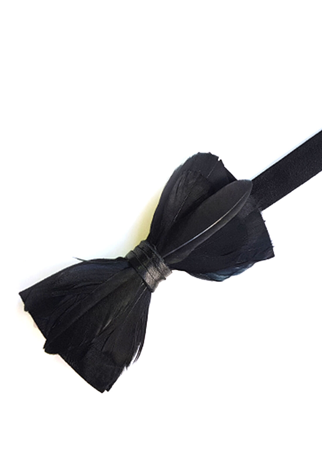 genius-bowtie Hawking Siyah Süet Papyon görsel 3