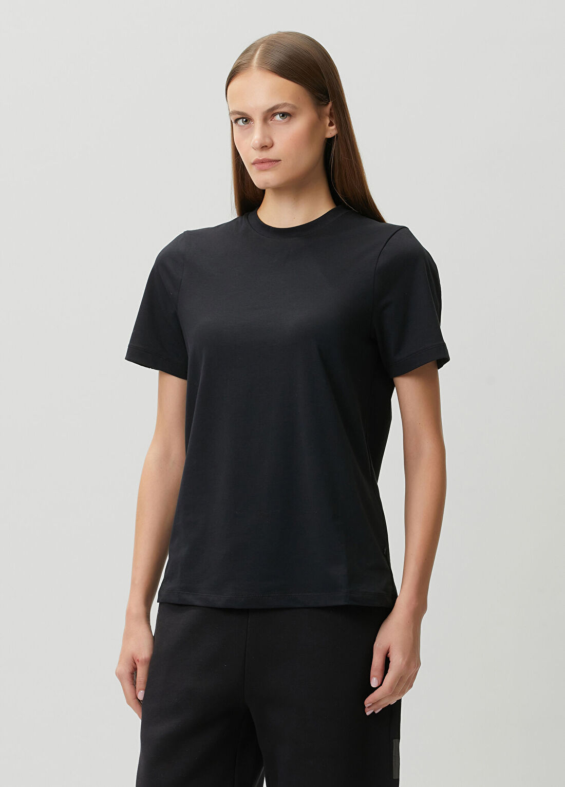 On Focus Siyah T-shirt görsel 3