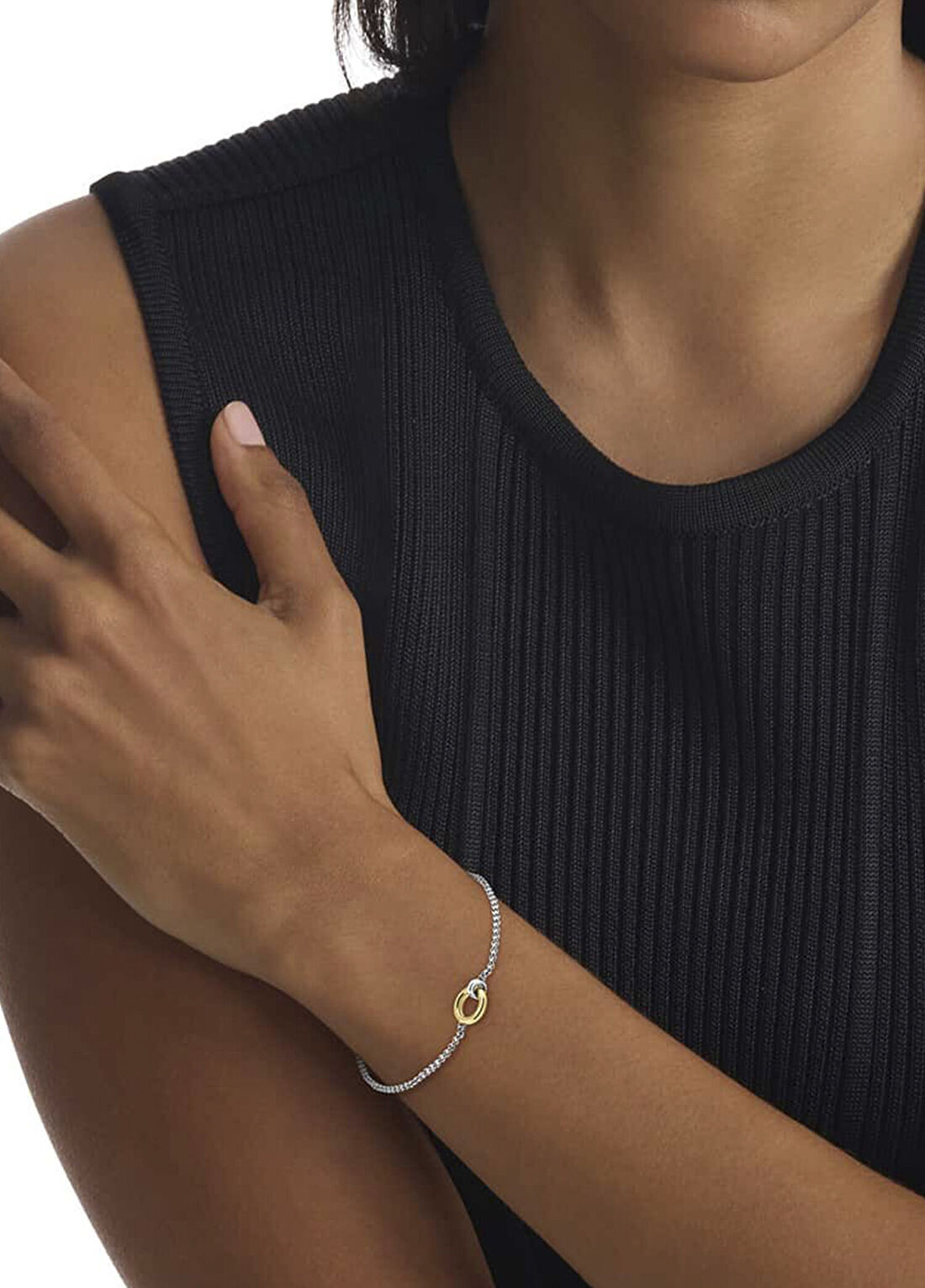Calvin Klein CKJ35000955 Altın Rengi Metalik Gri Çelik Kadın Bileklik görsel 3