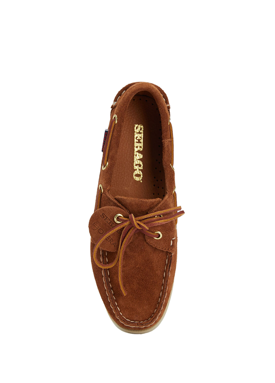 Sebago Portland Artisan Kahverengi Kadın Süet Loafer görsel 4