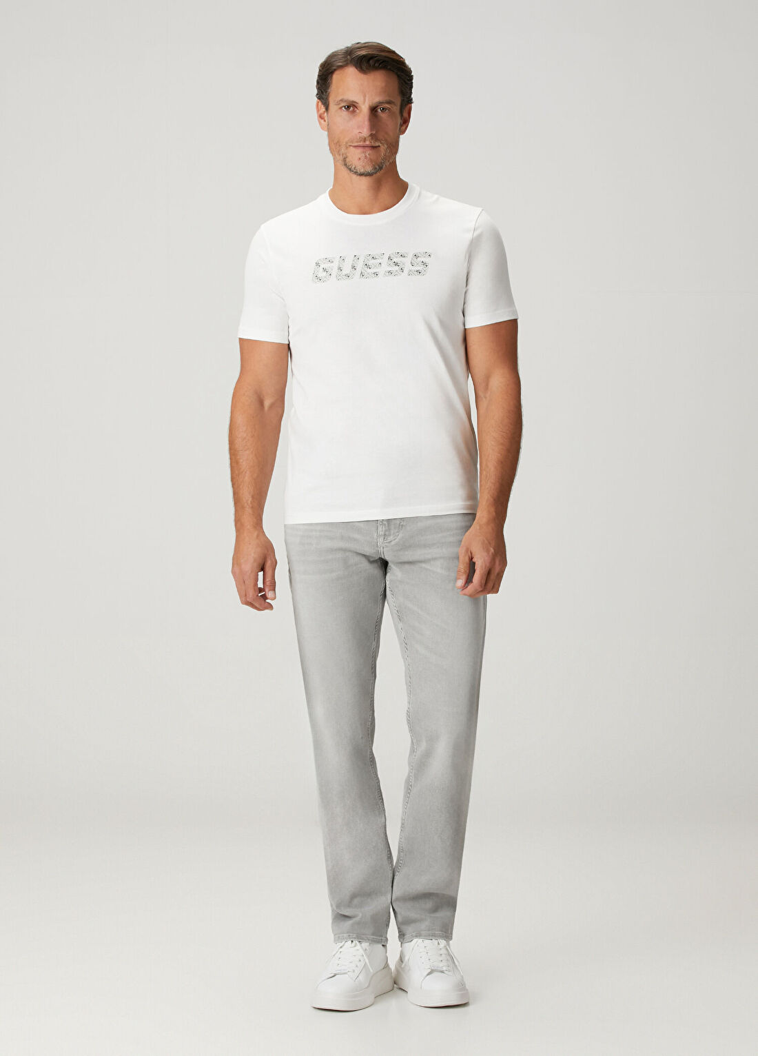 Guess Slim Fit Angels Gri Jean Pantolon