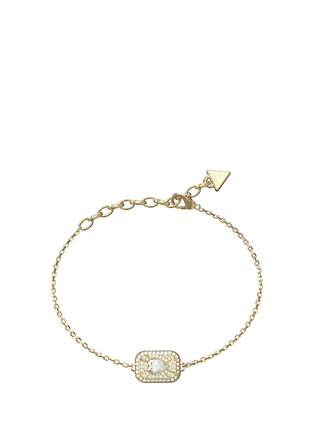 Guess JGUJUBB06352JWYGS Crystal Love Kalpli Altın Rengi Çelik Kadın Bileklik