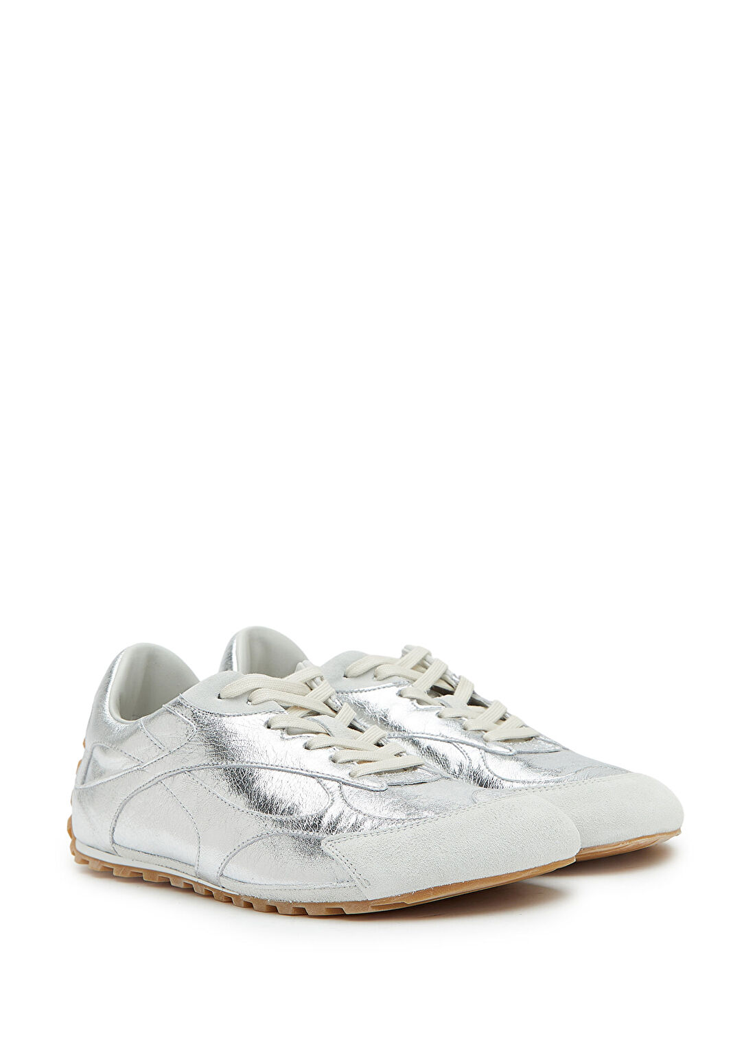 Bottega Veneta Silver Kadın Deri Sneaker görsel 2