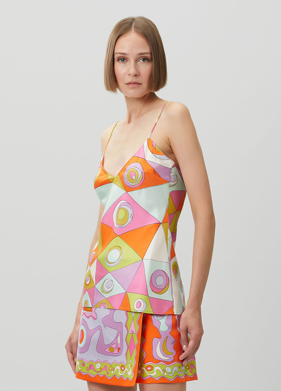 Pucci Desenli İpek Bluz görsel 3