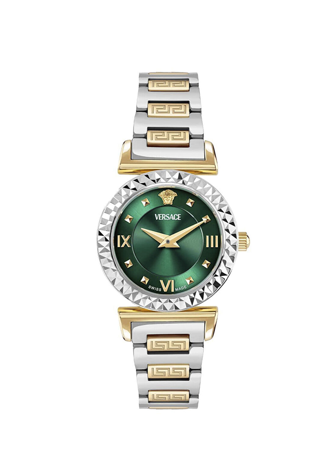 Versace VRSCVEGFA0625 Altın Rengi Metalik Gri Çelik Kadın Kol Saati