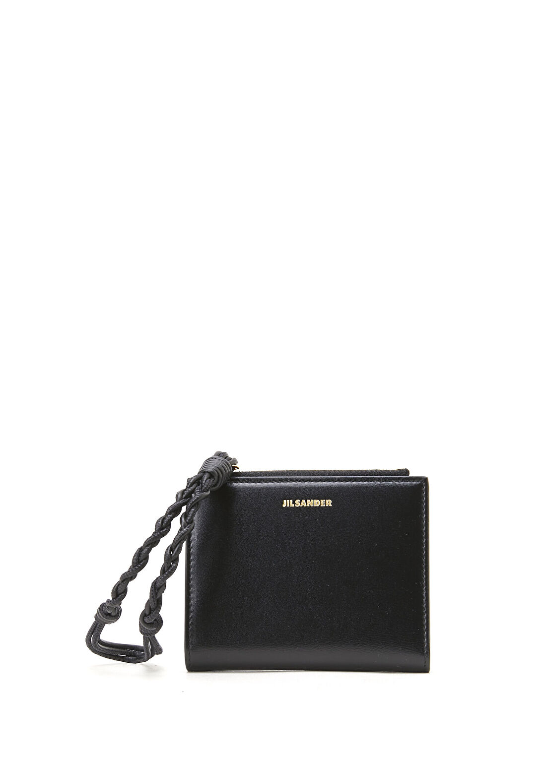 Jil Sander Mini French Siyah Kadın Deri Cüzdan
