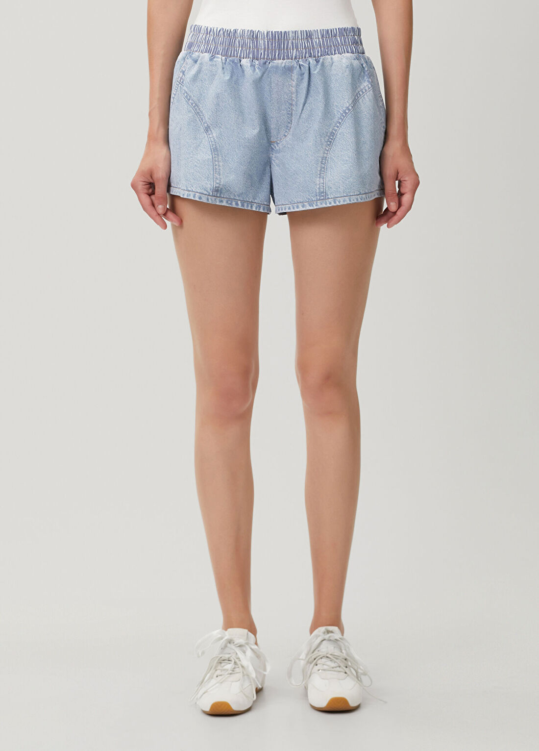 Rag&Bone Miramar Flyweight Run Mavi Şort görsel 2