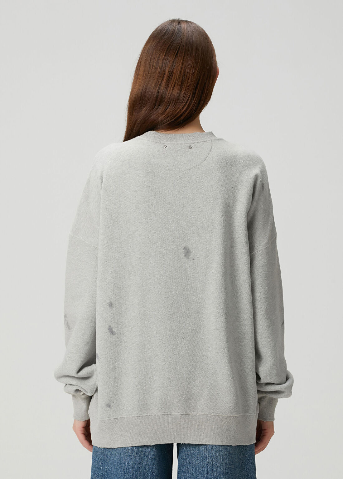 Golden Goose Gri Logo Patch Sweatshirt görsel 4