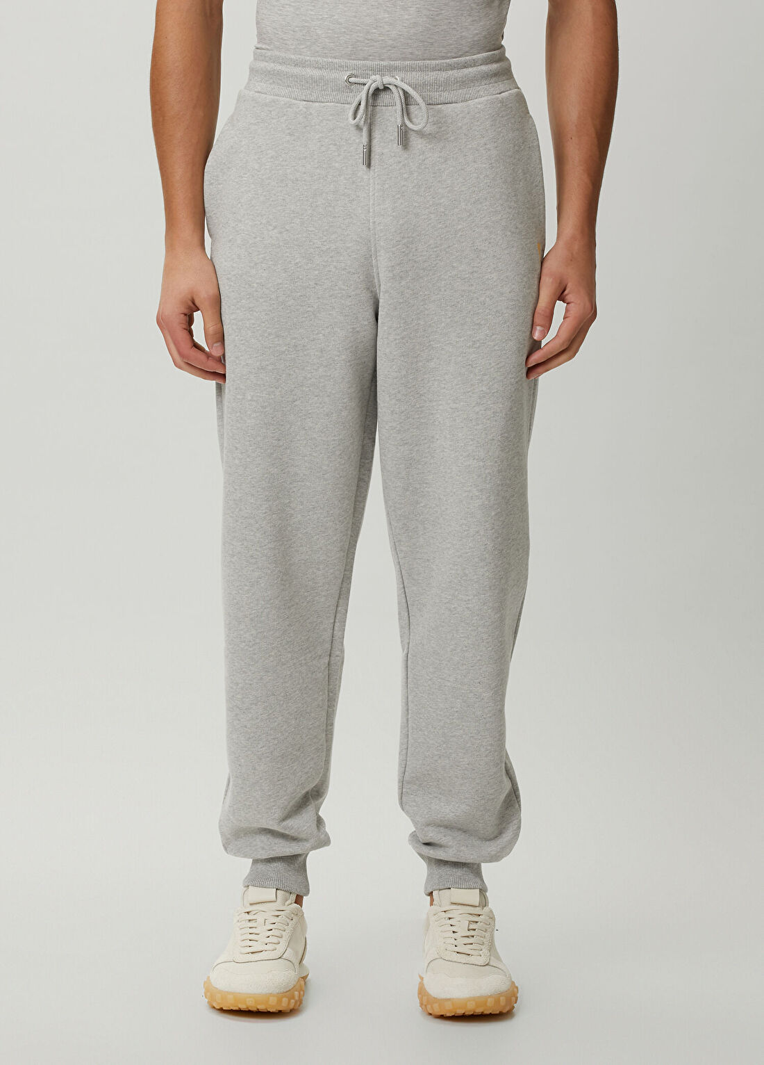 Ami Paris Gri Beli Kordonlu Jogger Eşofman Altı görsel 2