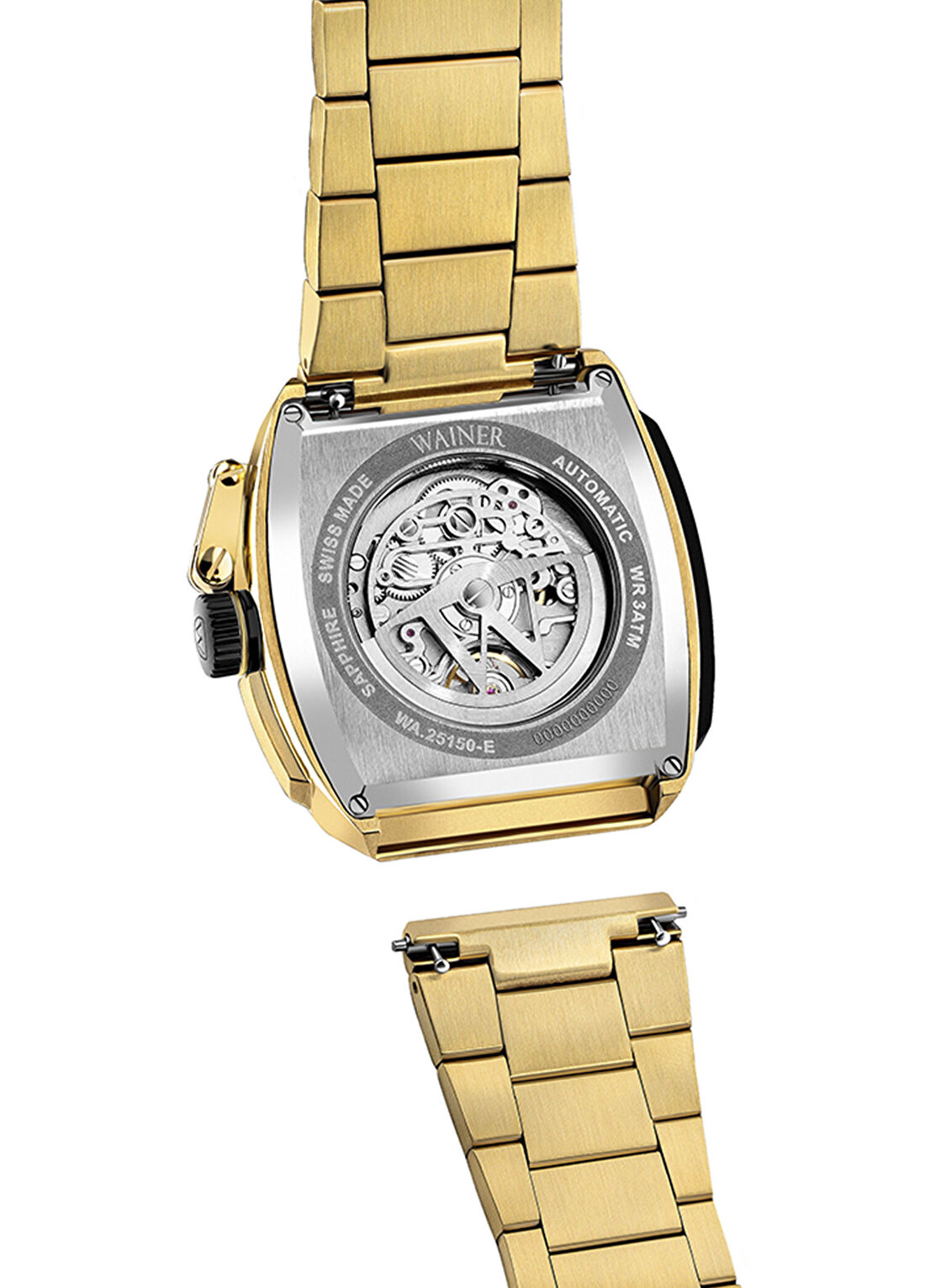 Wainer WA.25150-E Çelik Erkek Kol Saati görsel 3