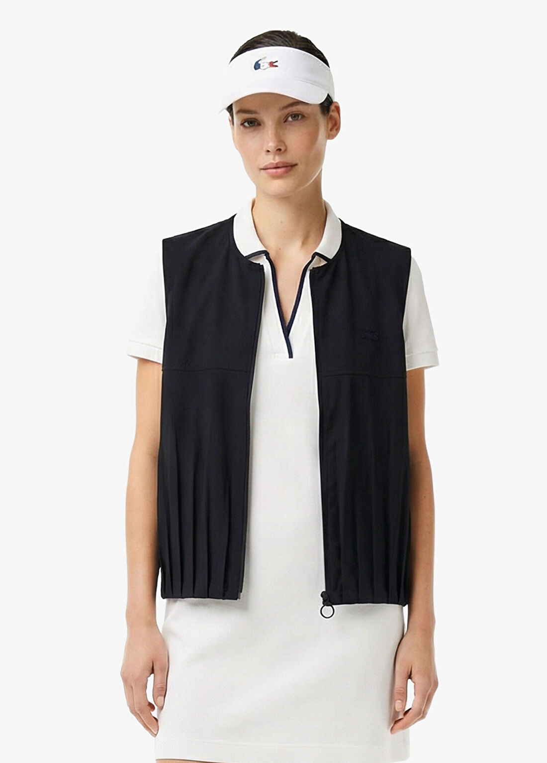 Lacoste Koyu Gri Regular Fit Kadın Yelek