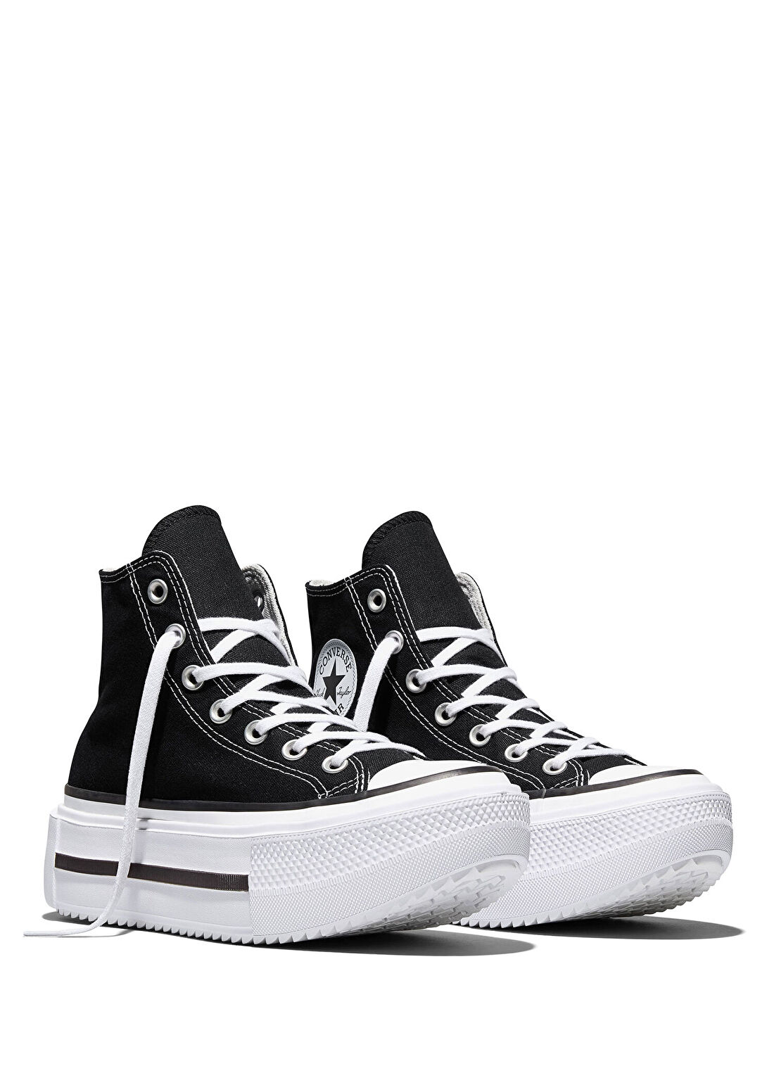 Converse Chuck Taylor All Star Lift Double Stack Siyah Unisex Sneaker görsel 2