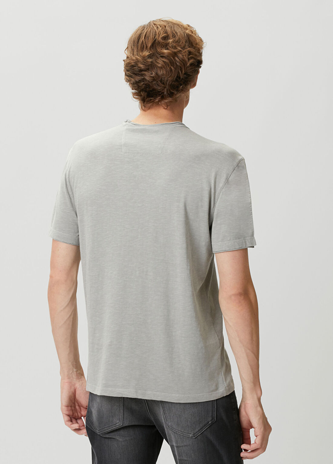 John Varvatos Miles Açık Gri T-shirt görsel 4