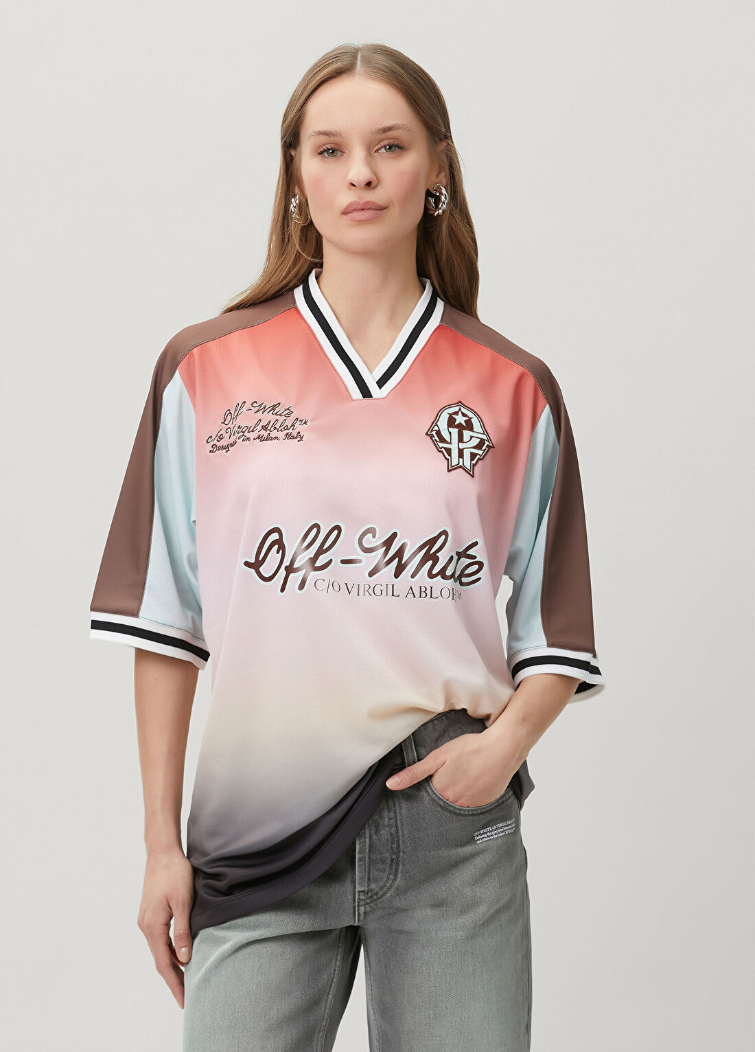 Off-White Colorblocked Logolu T-shirt