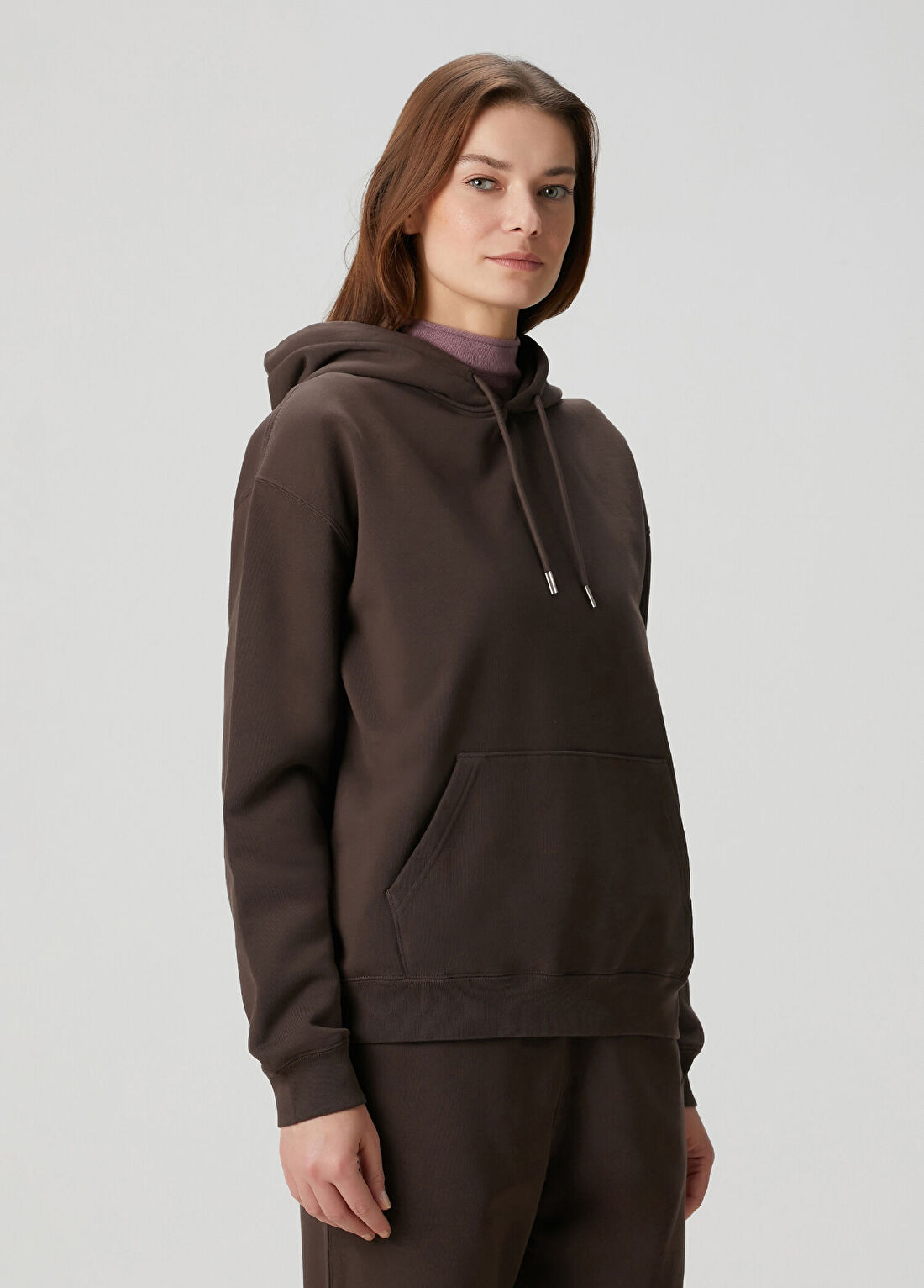 Canada Goose Wander Kahverengi Kapüşonlu Sweatshirt görsel 3